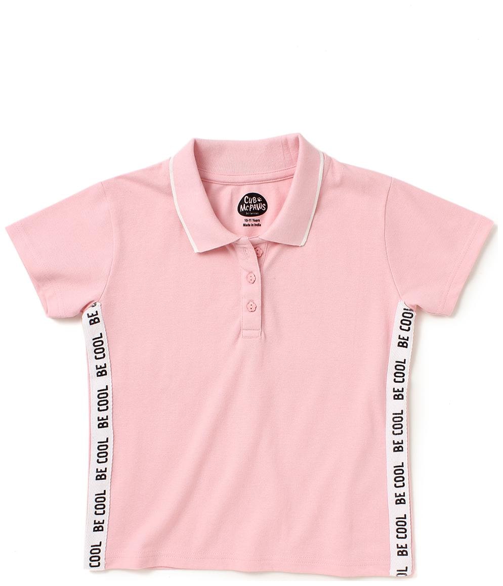 

CuB McPAWS Girl Cotton Printed T shirt - Pink