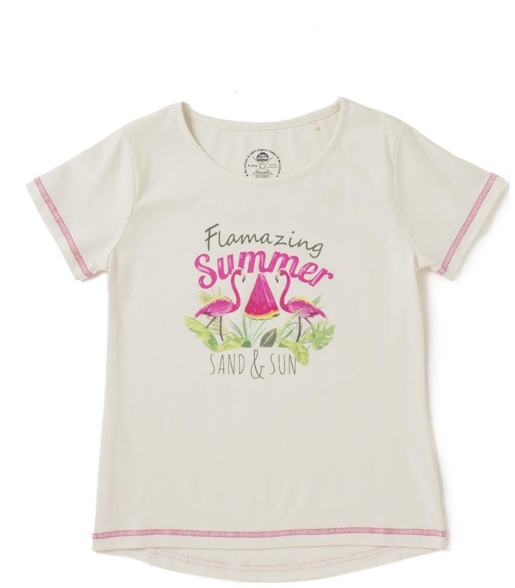 

CuB McPAWS Girl Cotton Printed T shirt - White