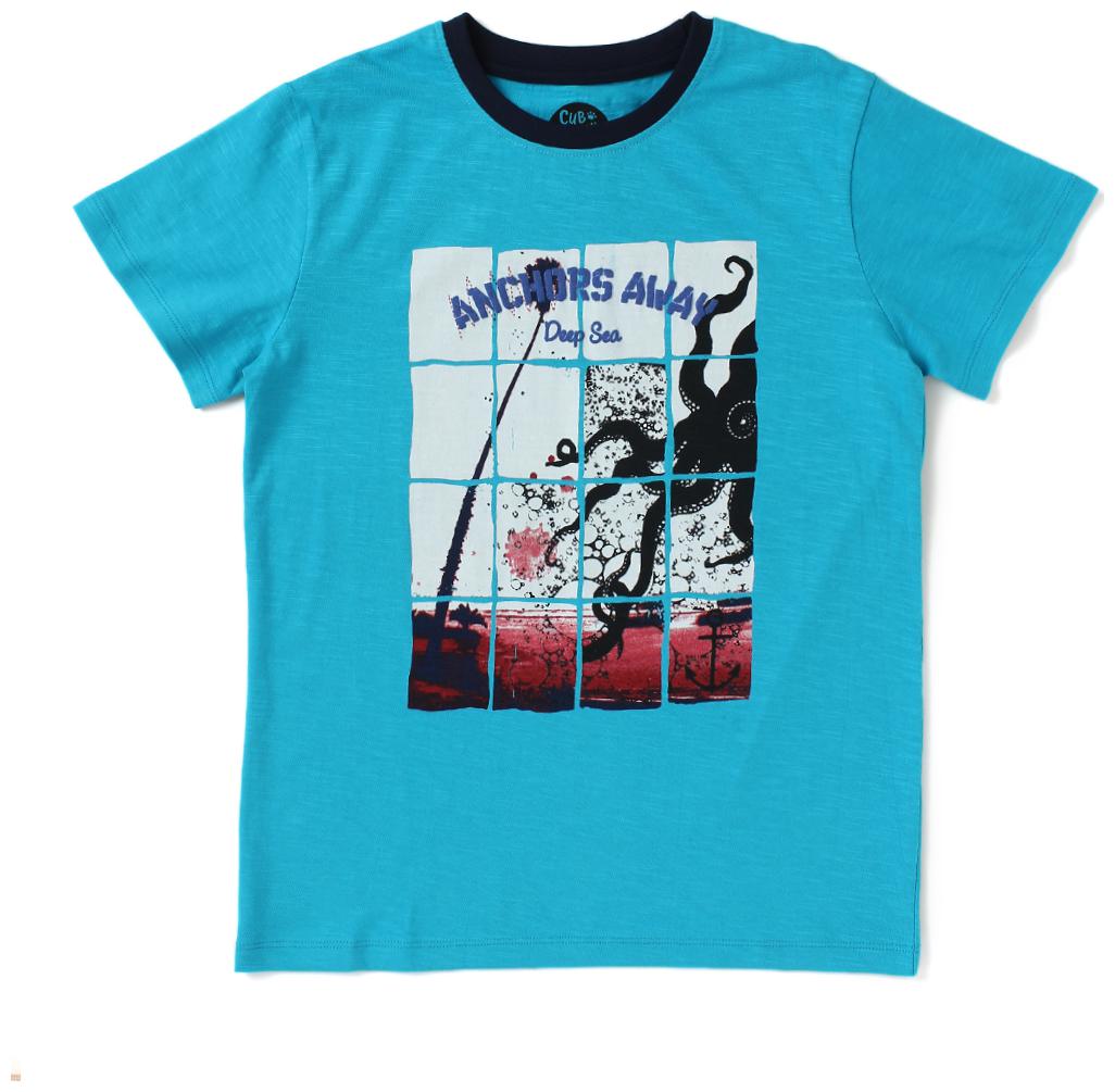 

CuB McPAWS Boy Cotton Printed T-shirt - Blue