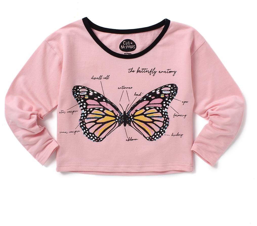 

CuB McPAWS Girl Cotton Printed Top - Pink