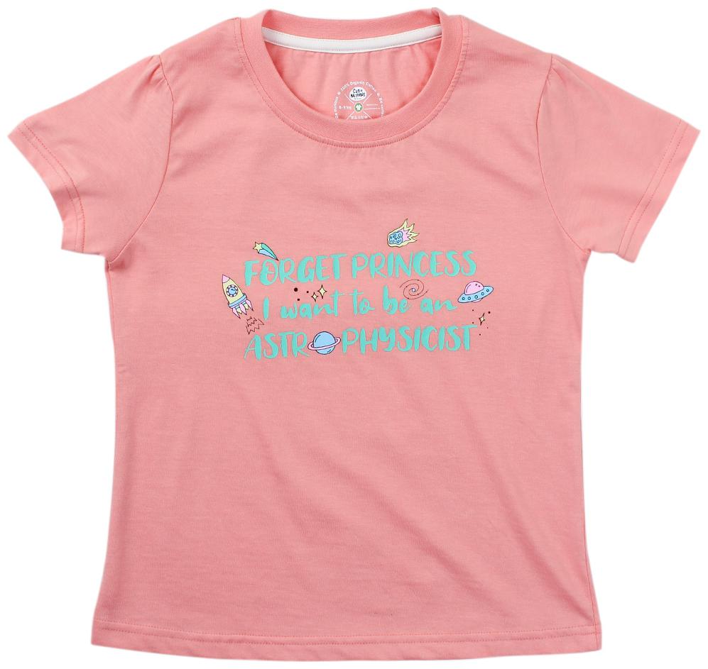 

CuB McPAWS Girl Cotton Printed T shirt - Pink
