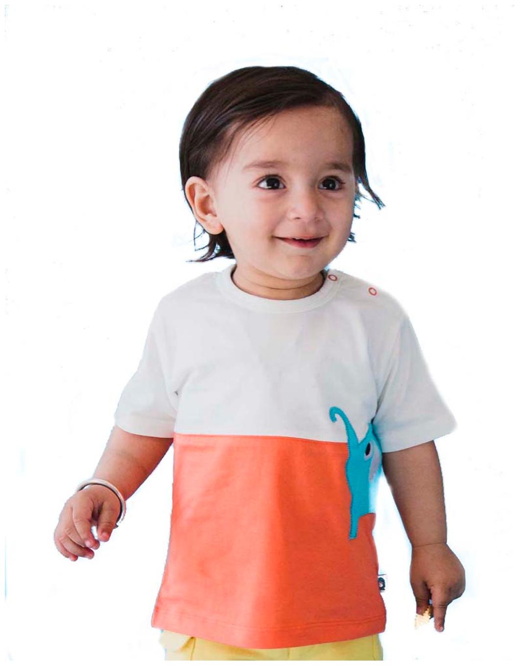 

Cuddledoo Baby Elephant Patch T-Shirt