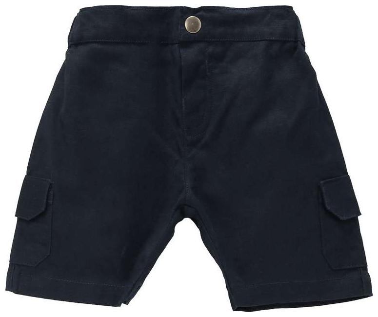

Cuddledoo Baby boy Cotton Solid Shorts - Blue