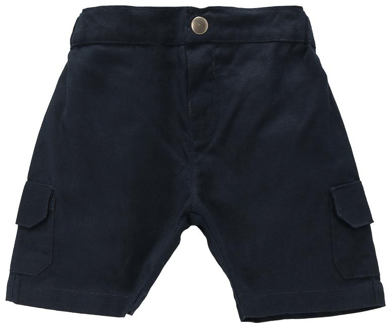 

Cuddledoo Baby boy Cotton Solid Shorts - Blue