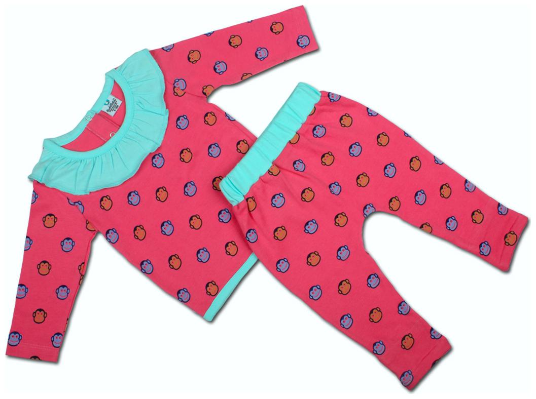 

Cuddledoo Unisex Top bottom set - Red