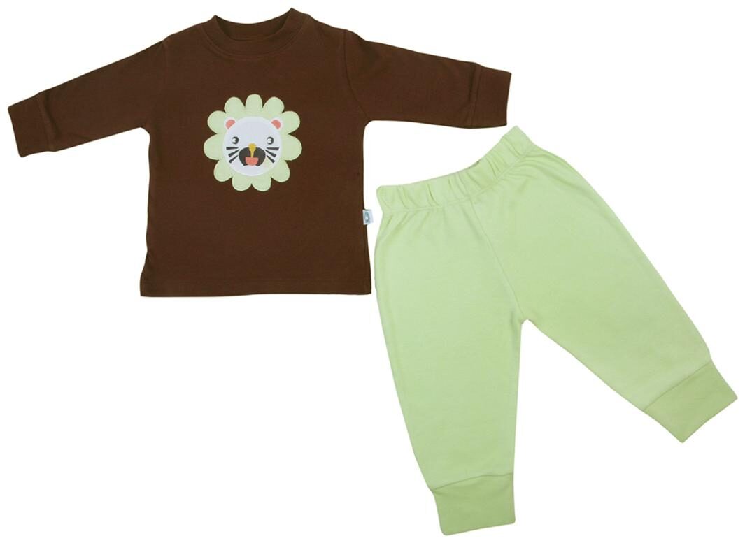 

Cuddledoo Unisex Top bottom set - Brown