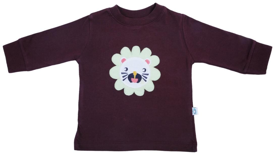 

Cuddledoo Cotton Printed T shirt for Unisex Infants - Maroon
