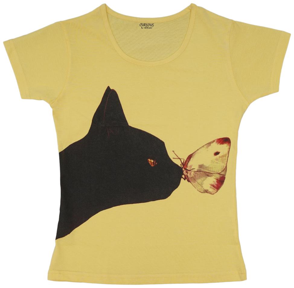 

curlous Girl Cotton Solid Top - Yellow