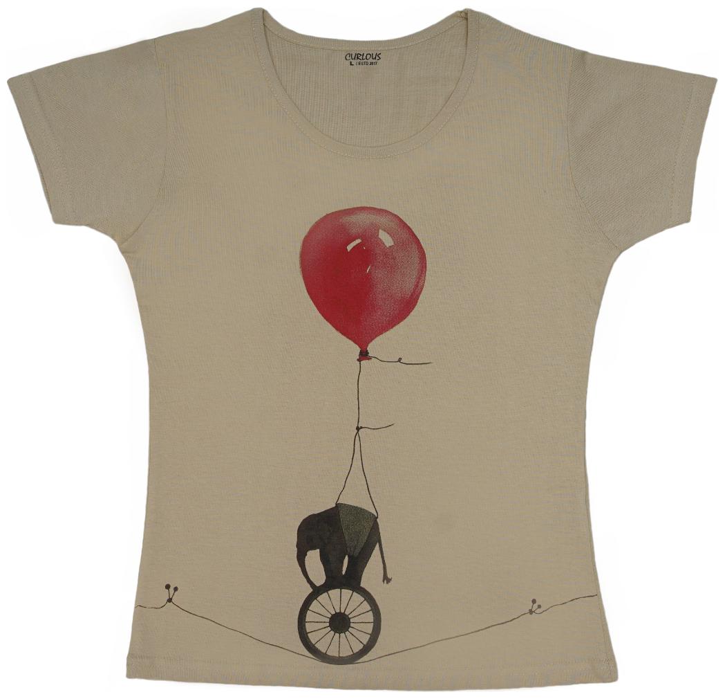 

curlous Girl Cotton Solid Top - Beige