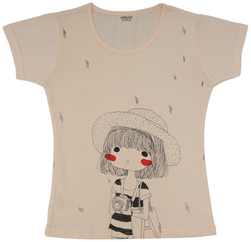 

curlous Girl Cotton Solid Top - Multi
