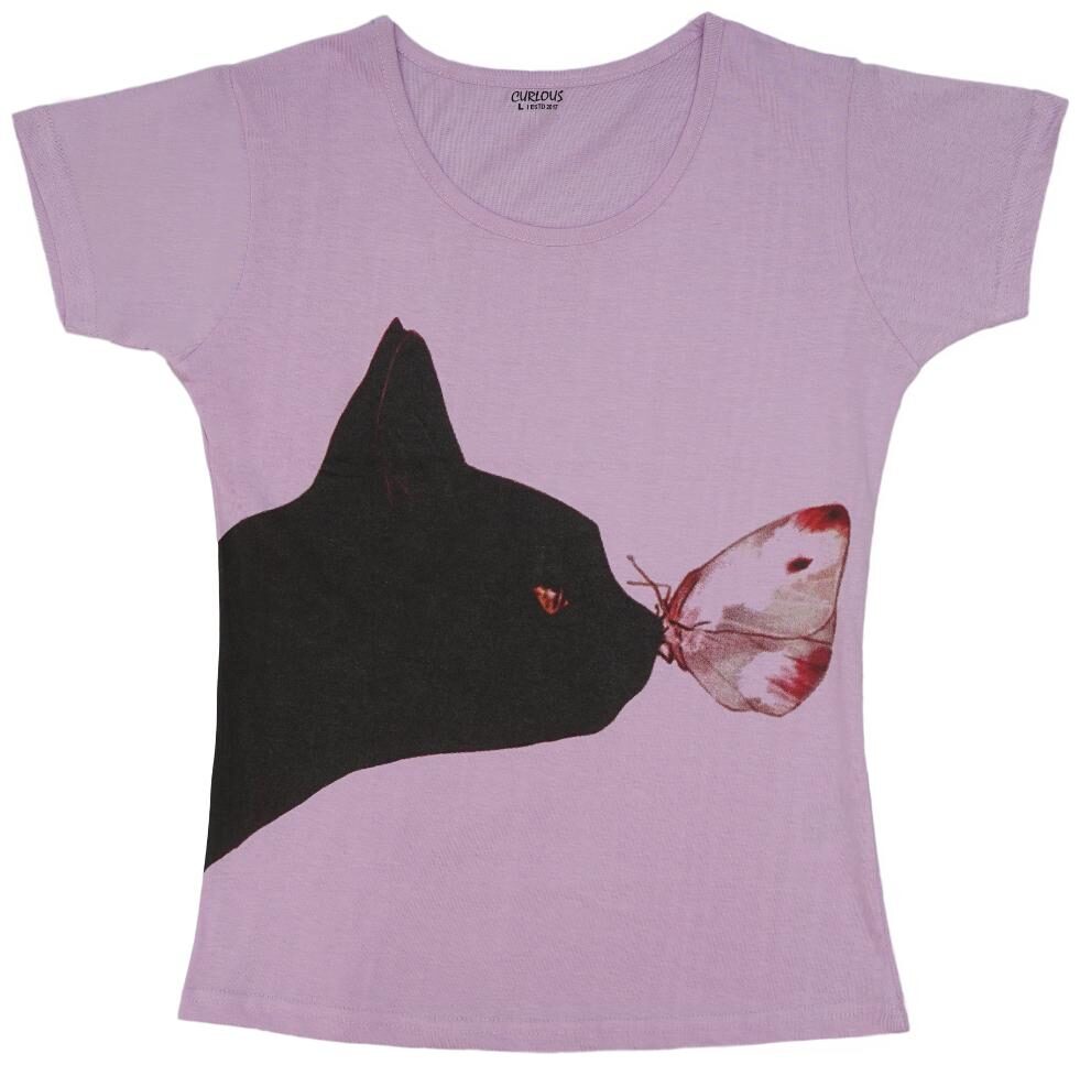 

curlous Girl Cotton Solid Top - Purple