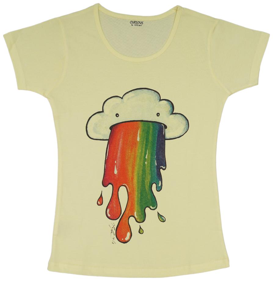 

curlous Girl Cotton Solid Top - Yellow