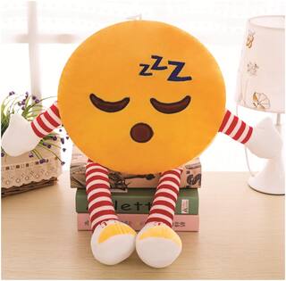 Buy Cute 35cm Always Sleeping Emoji Stuffed Smiley Cushion Throw