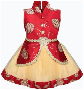 Buy Cute Fashion Kids Girls Baby Dress For Princess Satin Silk Net Party Wear Frock Dresses Clothes For 3 4 Years Online At Low Prices In India Paytmmall Com