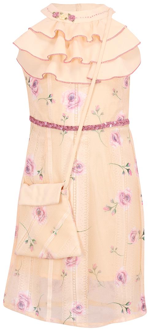 

Cutecumber Cream Georgette Sleeveless Knee Length Princess Frock ( Pack of 1 )