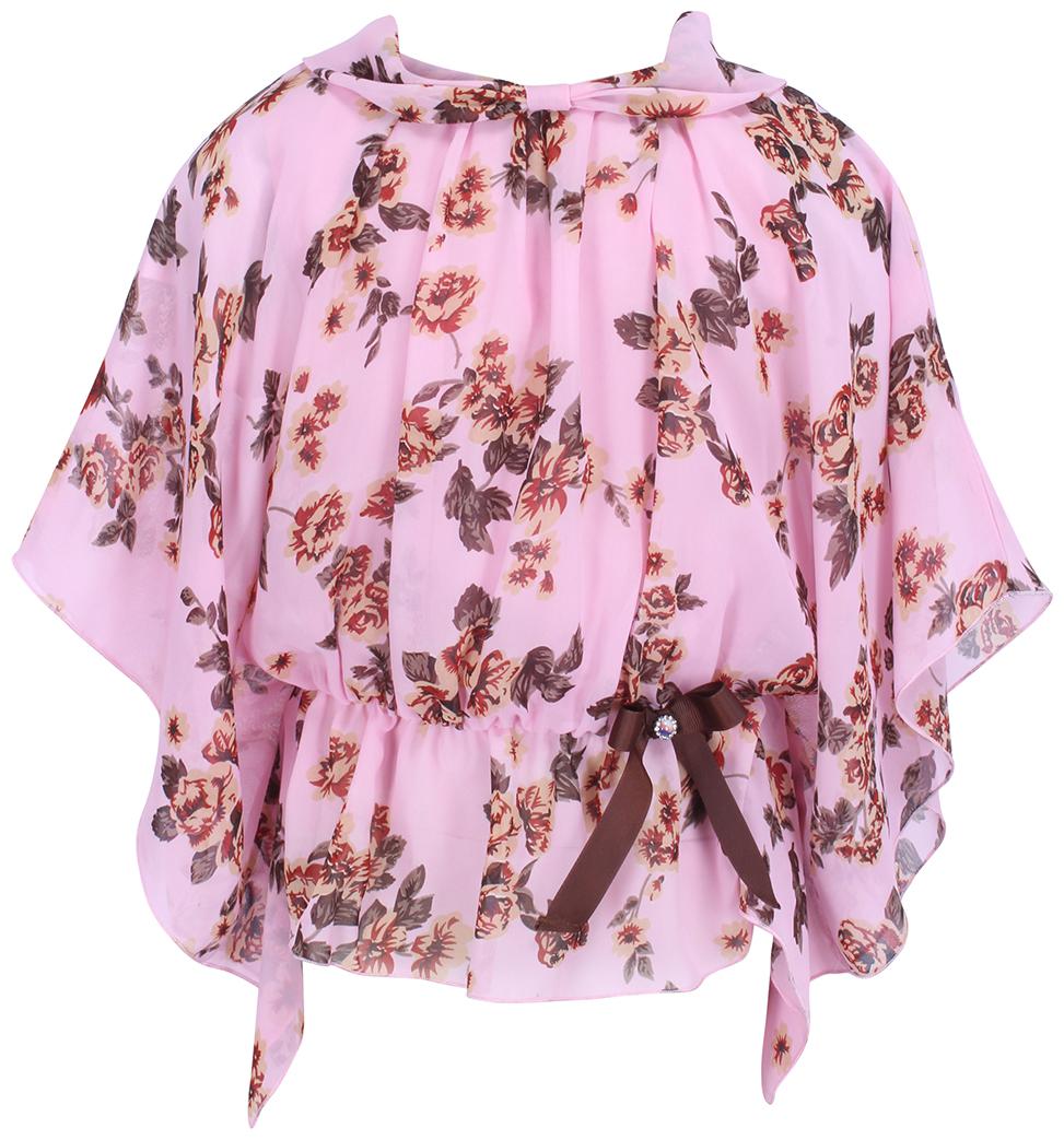 

Cutecumber Girl Georgette Floral Top - Pink
