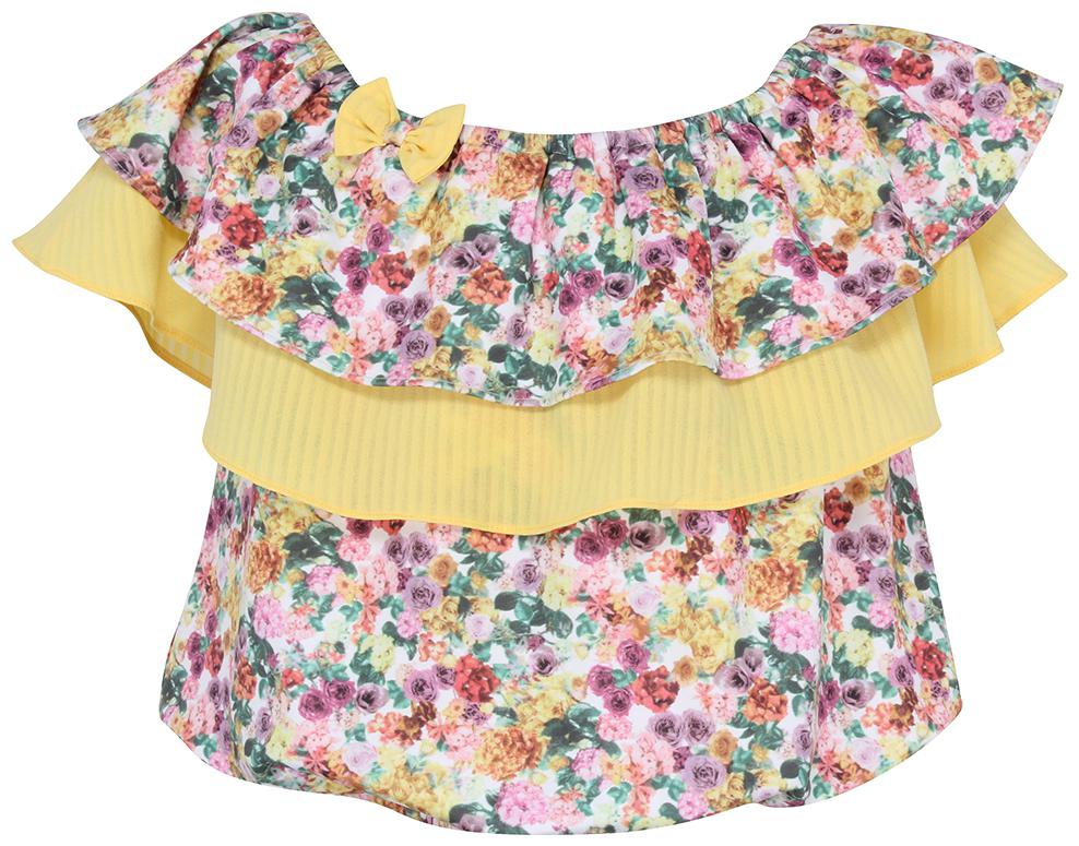 

Cutecumber Polyester Printed Top for Baby Girl - Yellow