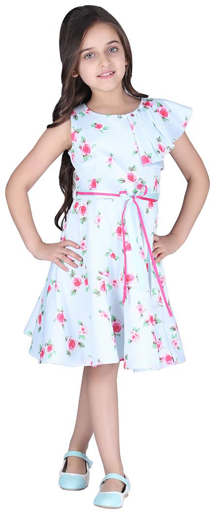 

Cutecumber Blue Polyester Sleeveless Knee Length Princess Frock ( Pack of 1 )