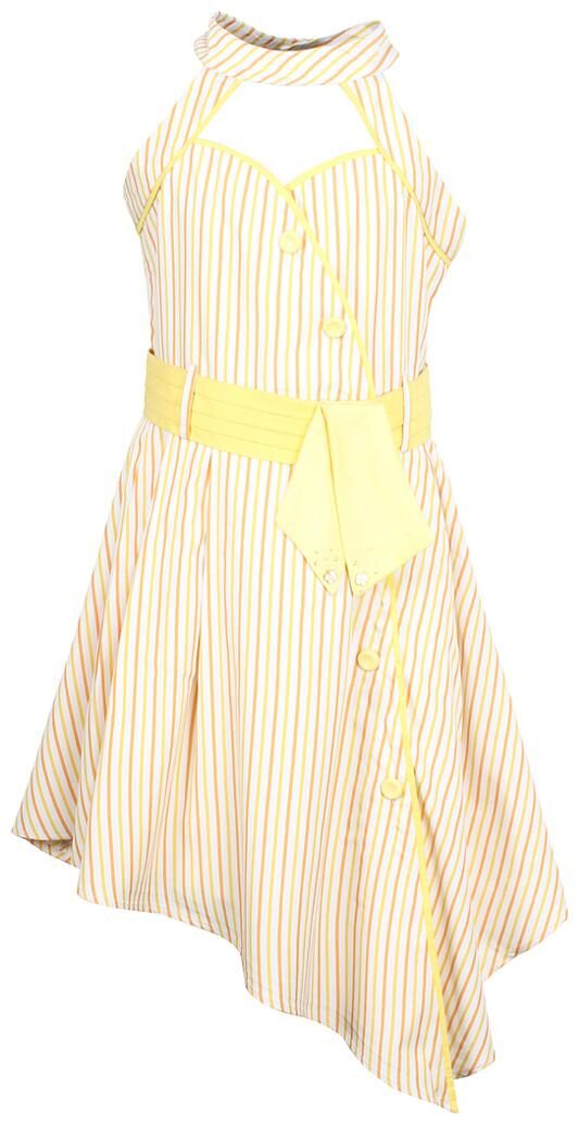 

Cutecumber Yellow Cotton Sleeveless Knee Length Princess Frock ( Pack of 1 )