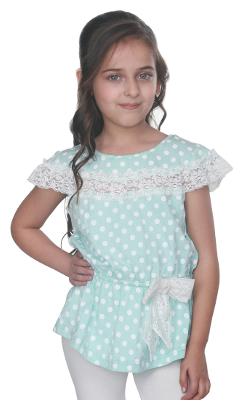 

Cutecumber Girl Polyester Solid Top - Blue