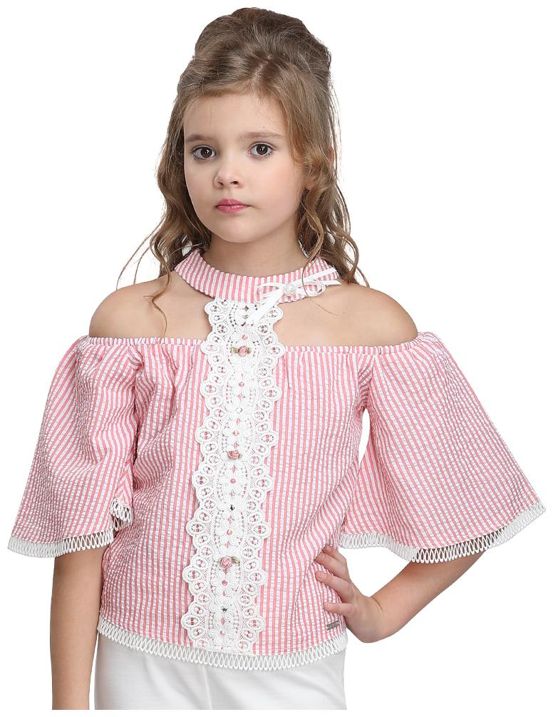 

Cutecumber Cotton Striped Top for Baby Girl - Pink