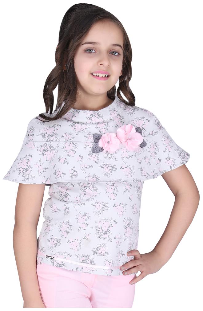 

Cutecumber Girl Cotton Floral Top - Pink