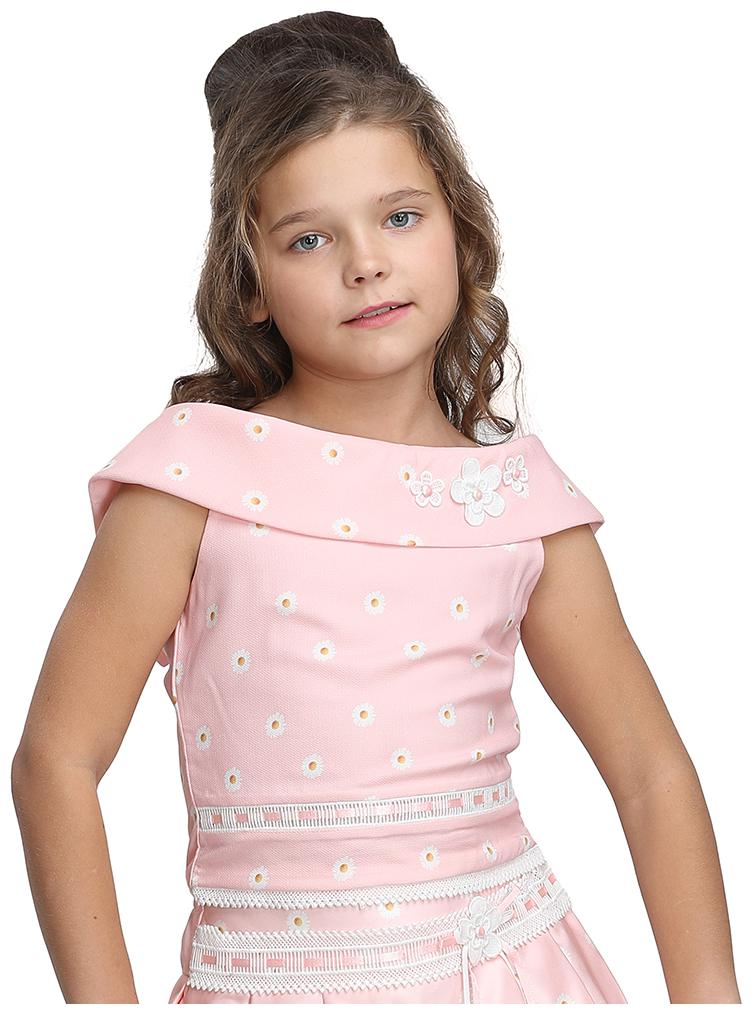 

Cutecumber Girl Georgette Floral Top - Pink