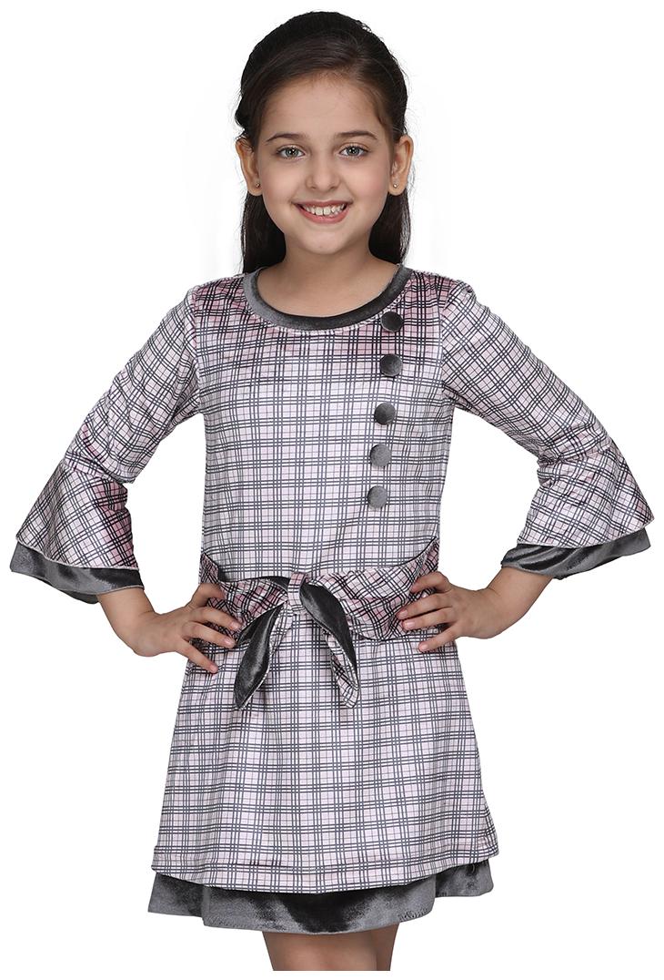 

Cutecumber Pink Polyester Full Sleeves Knee Length Princess Frock ( Pack of 1 )