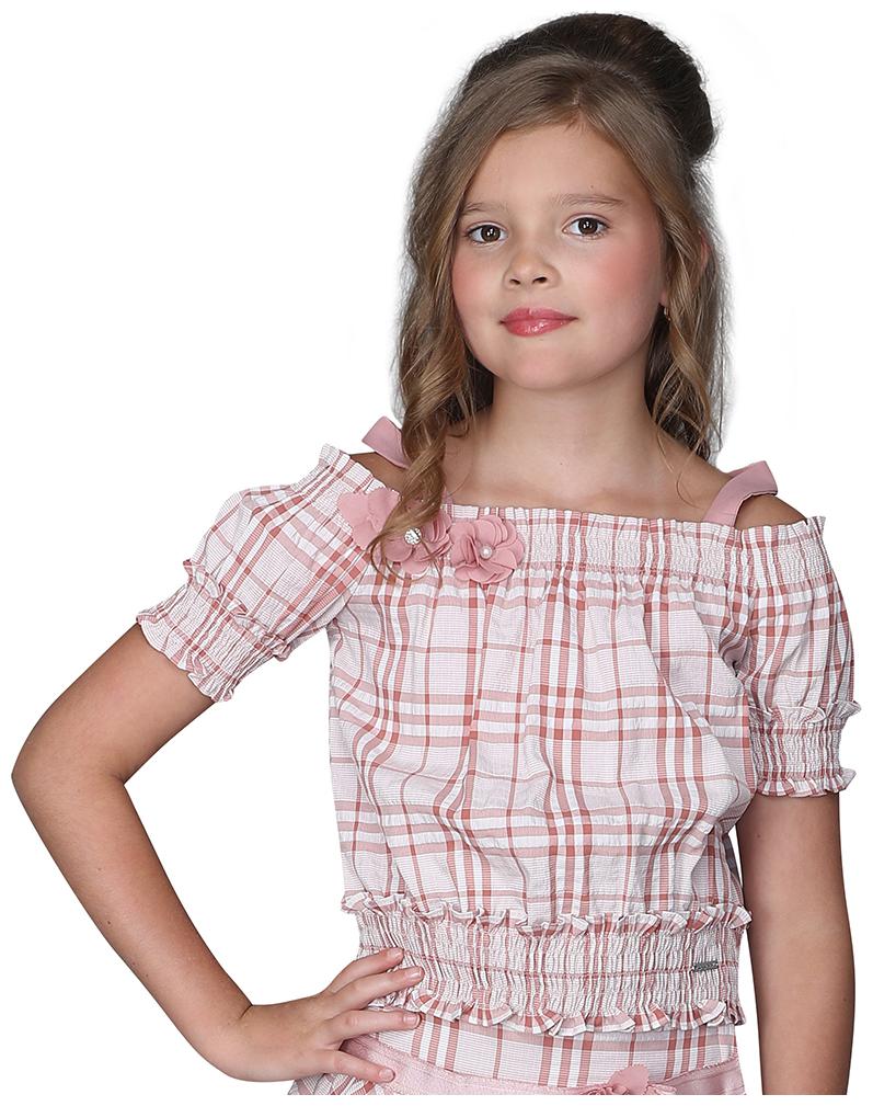 

Cutecumber Girl Cotton Striped Top - Pink
