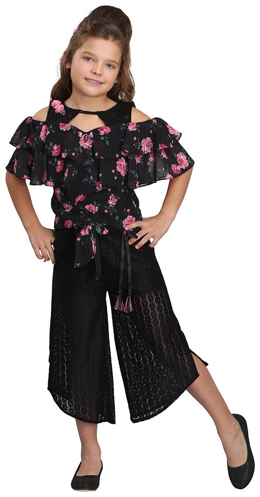 

Cutecumber Baby girl Top bottom set - Black