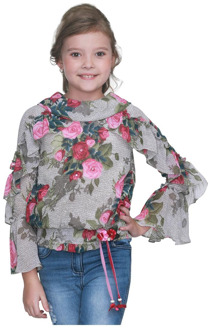 

Cutecumber Georgette Solid Top for Baby Girl - Grey
