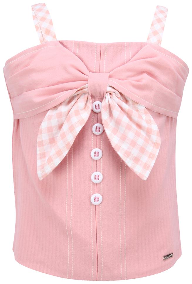 

Cutecumber Girl Georgette Embellished Top - Pink