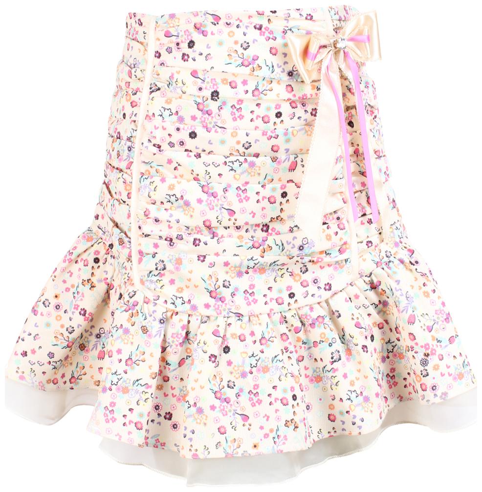 

Cutecumber Baby girl Satin Solid Skirt - Cream