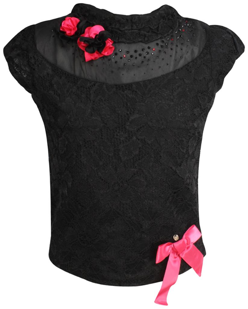 

Cutecumber Girl Blended Embellished Top - Blue