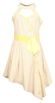 

Cutecumber Yellow Cotton Sleeveless Knee Length Princess Frock ( Pack of 1 )
