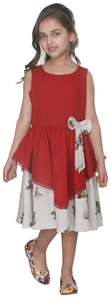 

Cutecumber Baby girl Polyester Solid Princess frock - Maroon