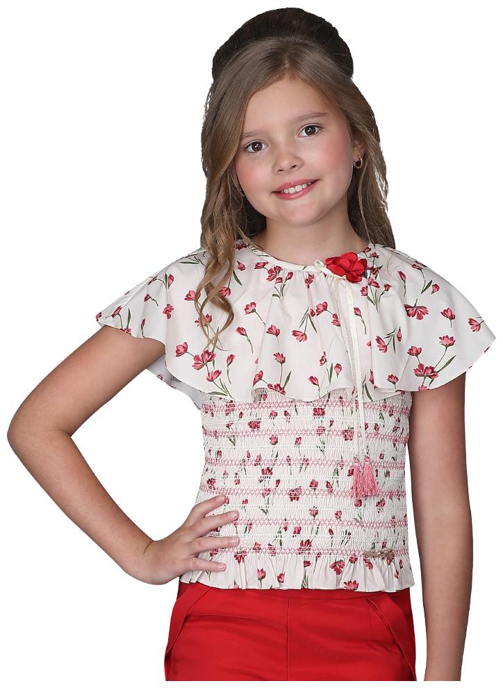 

Cutecumber Girl Georgette Floral Top - White