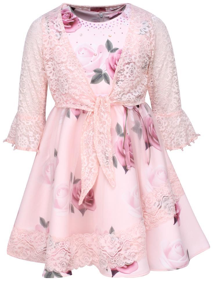 

Cutecumber Baby girl Polyester Floral Princess frock - Pink