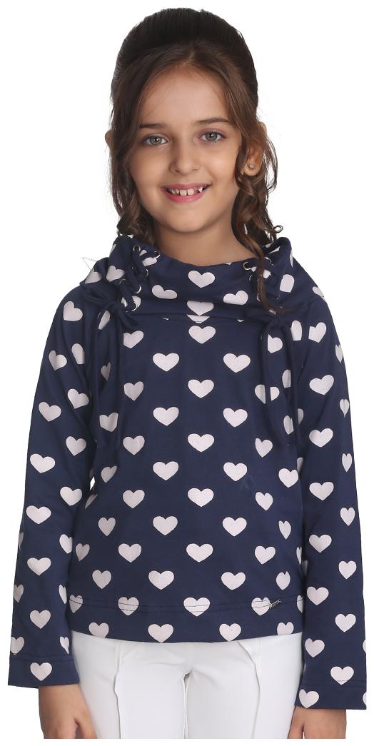 

Cutecumber Girl Cotton Printed Top - Blue