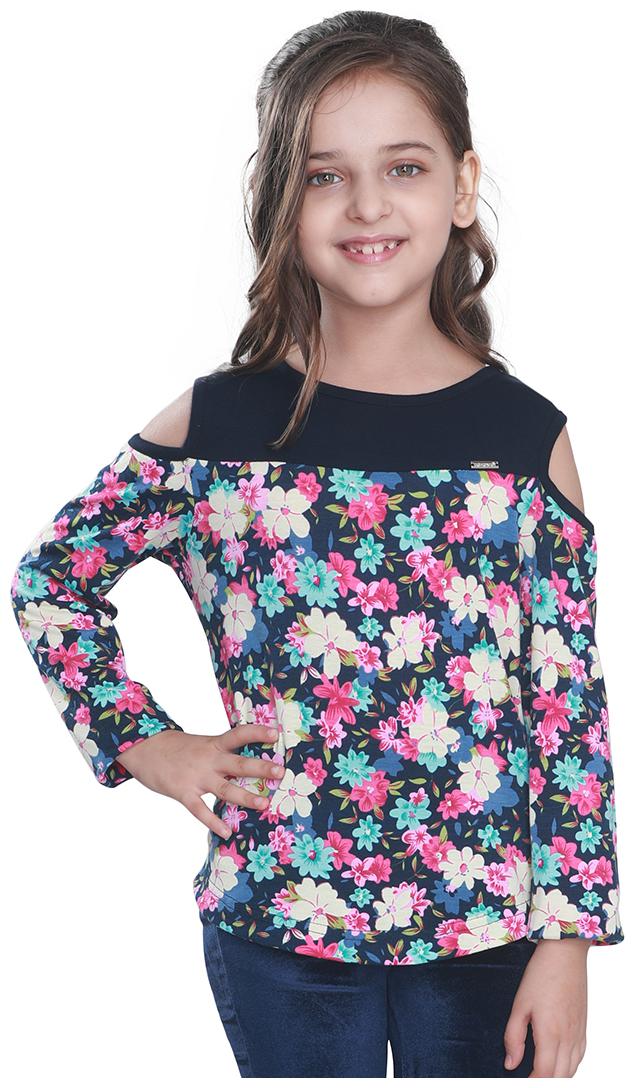 

Cutecumber Polyester Solid Top for Baby Girl - Blue