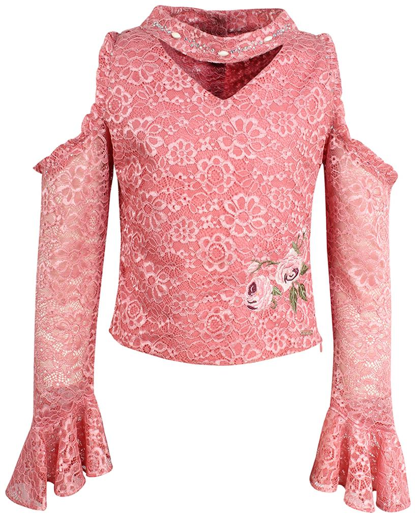 

Cutecumber Girl Blended Printed Top - Pink