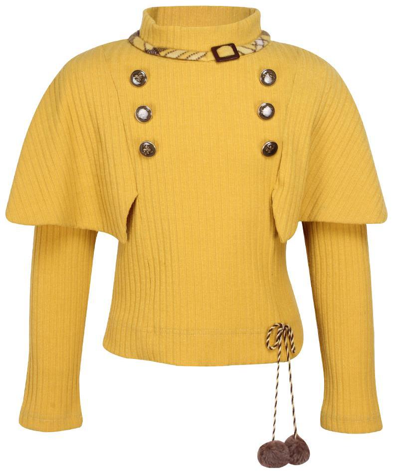 

Cutecumber Girl Polyester Embellished Top - Yellow
