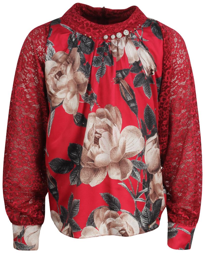 

Cutecumber Girl Satin Printed Top - Beige