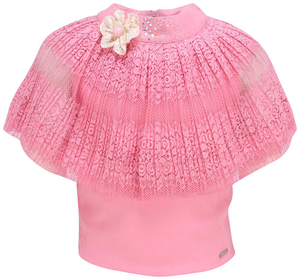 

Cutecumber Girl Georgette Embellished Top - Pink