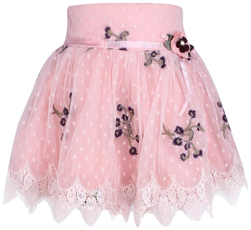 

Cutecumber Baby girl Net Embroidered Skirt - Pink
