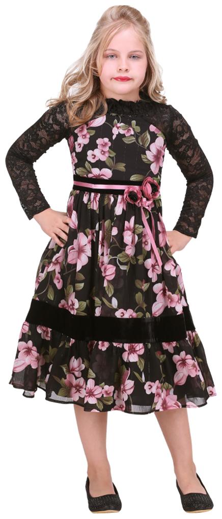 

Cutecumber Baby girl Blended Solid Princess frock - Black
