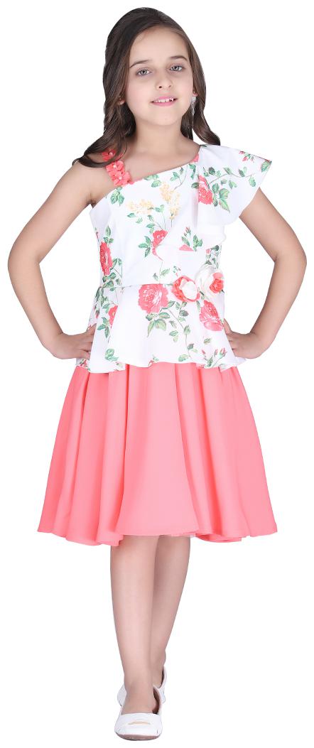 

Cutecumber Orange Polyester Short Sleeves Knee Length Princess Frock ( Pack of 1 )