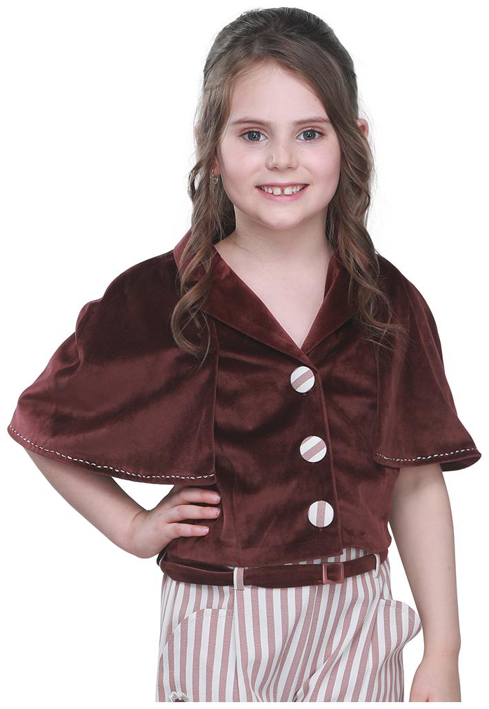 

Cutecumber Girl Polyester Solid Top - Maroon