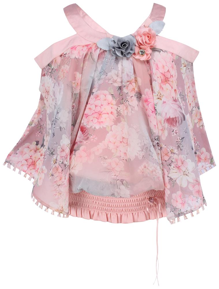 

Cutecumber Georgette Floral Top for Baby Girl - Pink