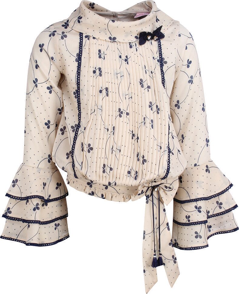 

Cutecumber Georgette Solid Top for Baby Girl - Beige